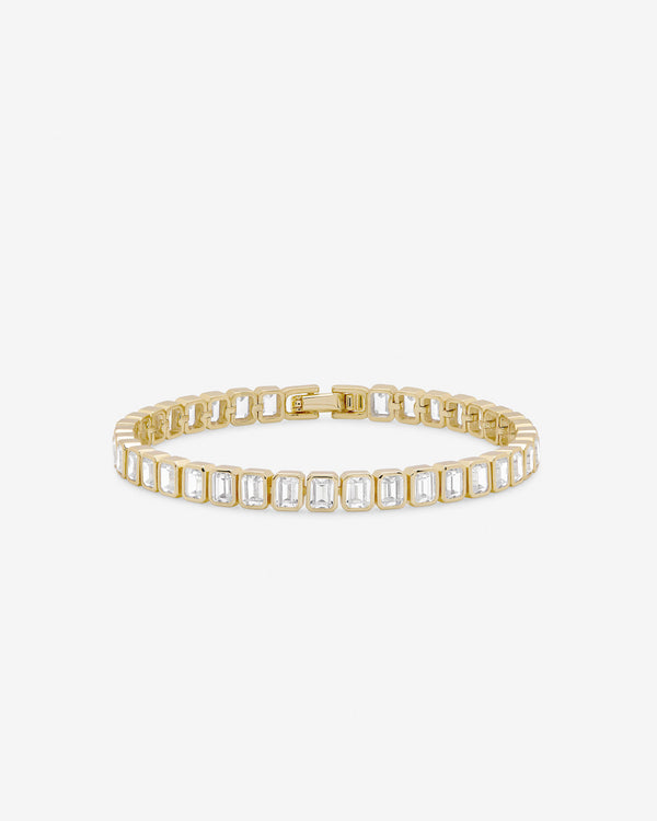 splendid Shashi Emerald Cut Tennis Bracelet