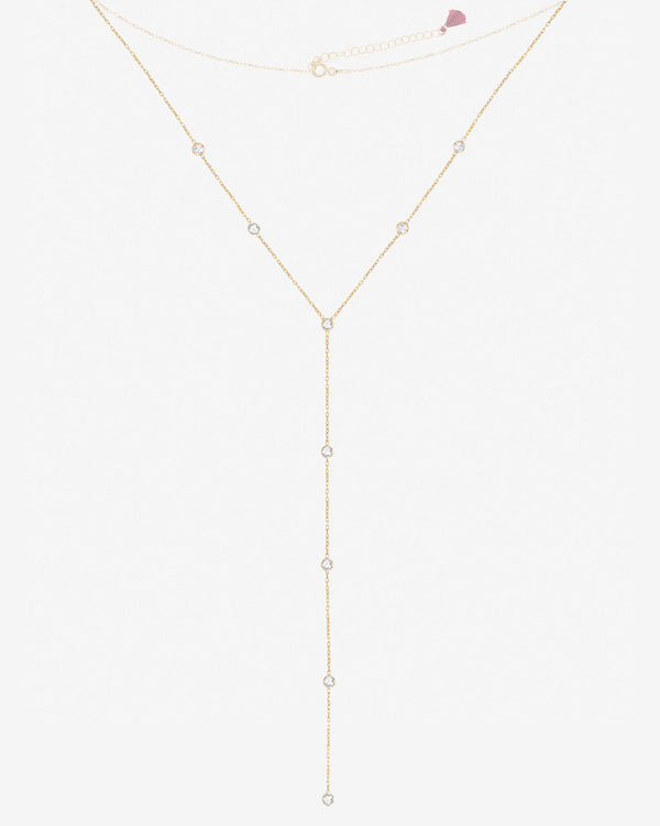 splendid Shashi Emily Diamond Lariat Necklace