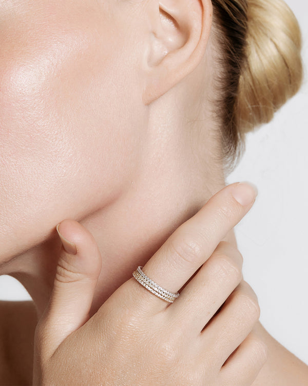 Splendid Shashi Gaia Pave Ring Set