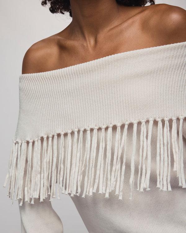Splendid Simone Fringe Sweater