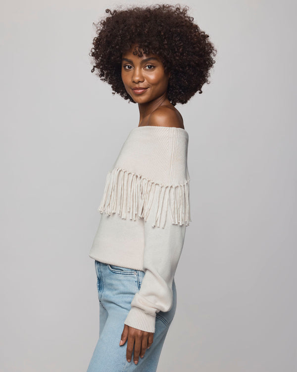 Splendid Simone Fringe Sweater