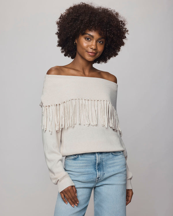 splendid Simone Fringe Sweater