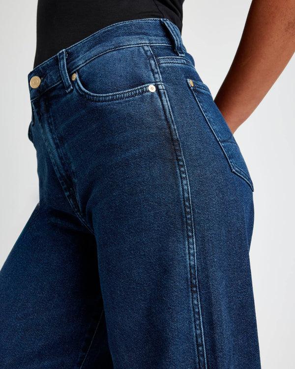 Splendid Slim Palazzo Raw Hem Jean