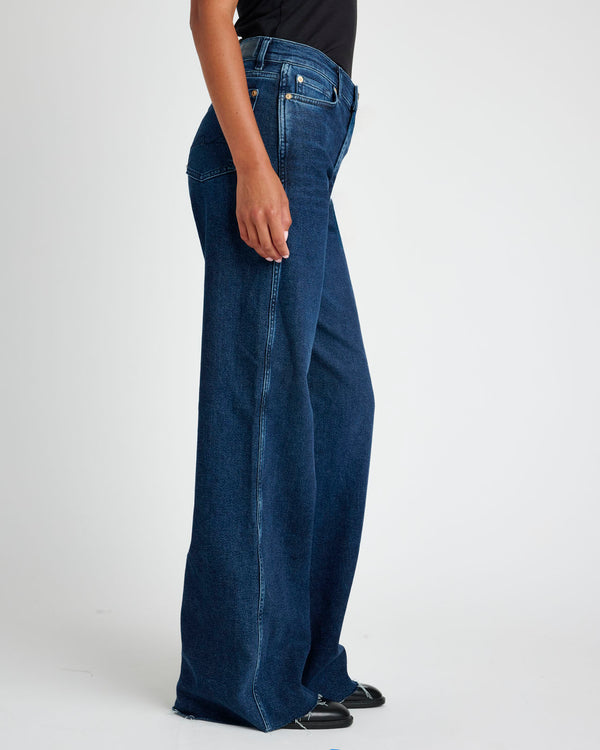 Splendid Slim Palazzo Raw Hem Jean