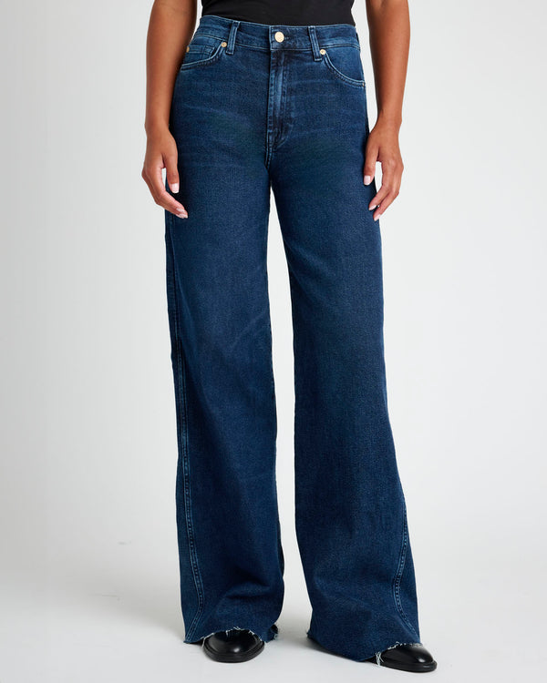 splendid Slim Palazzo Raw Hem Jean