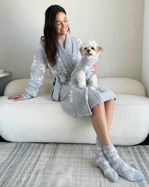splendid Snowflake Pomona Fuzzy Robe