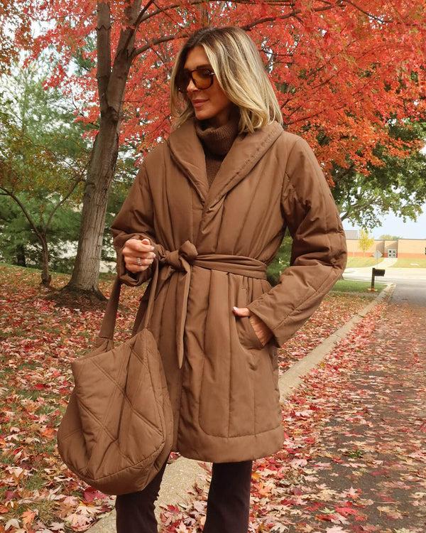 splendid Splendid x Cellajaneblog Quilted Coat