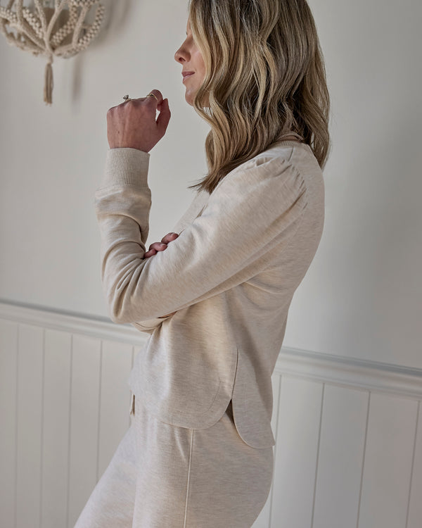 Splendid Splendid X Charli Evans Puff Sleeve Top