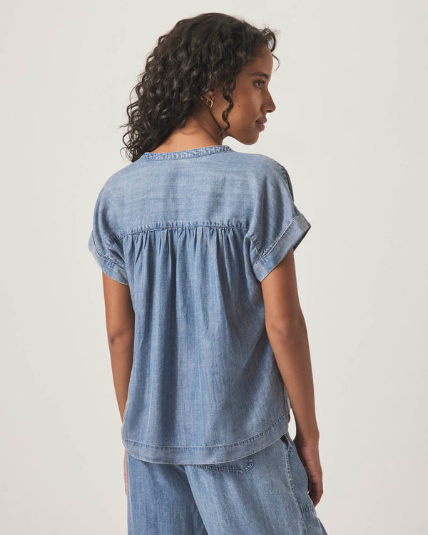 Splendid St. Tropez Indigo Blouse