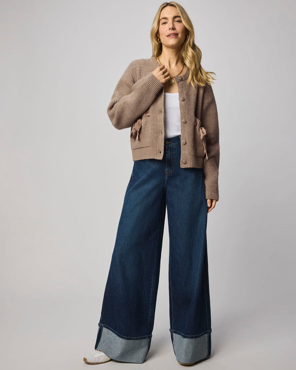 splendid Stassi Satin Tie Cardigan