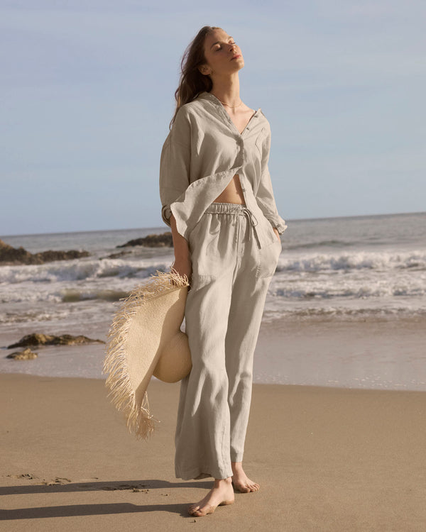 splendid Stella Linen Full Length Pant