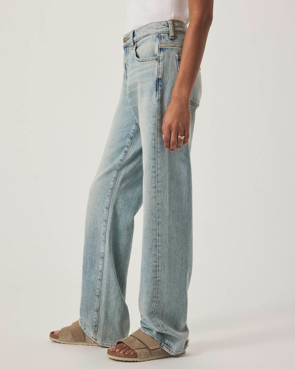 Splendid Straight Leg Worn Hem Jean