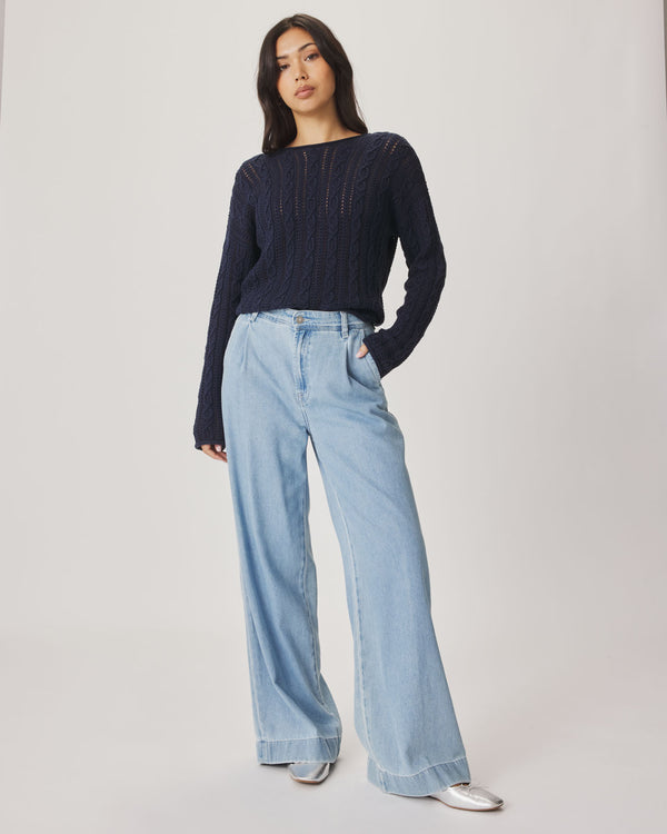 Splendid Suki Denim Trouser In Light Wash