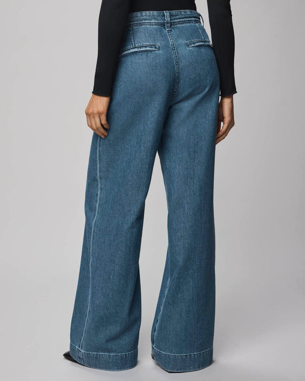Splendid Suki Denim Trouser In Mid Blue