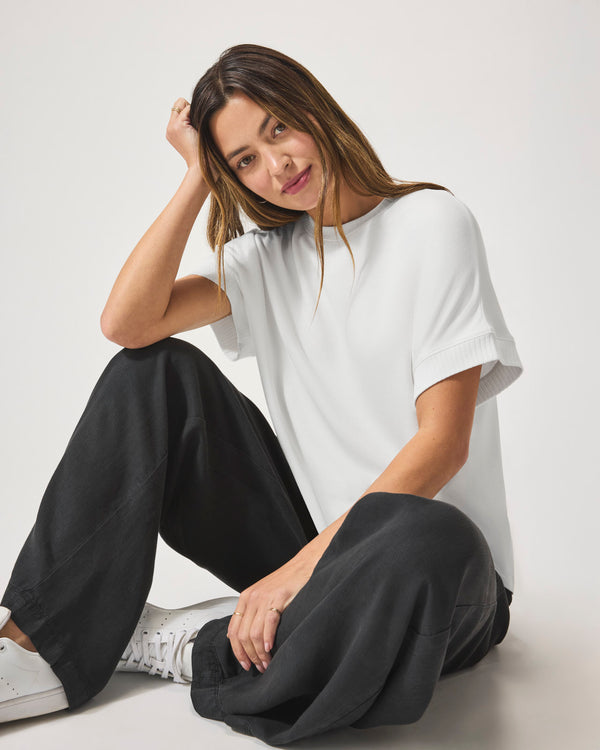 splendid Supersoft Short Sleeve Sweatshirt