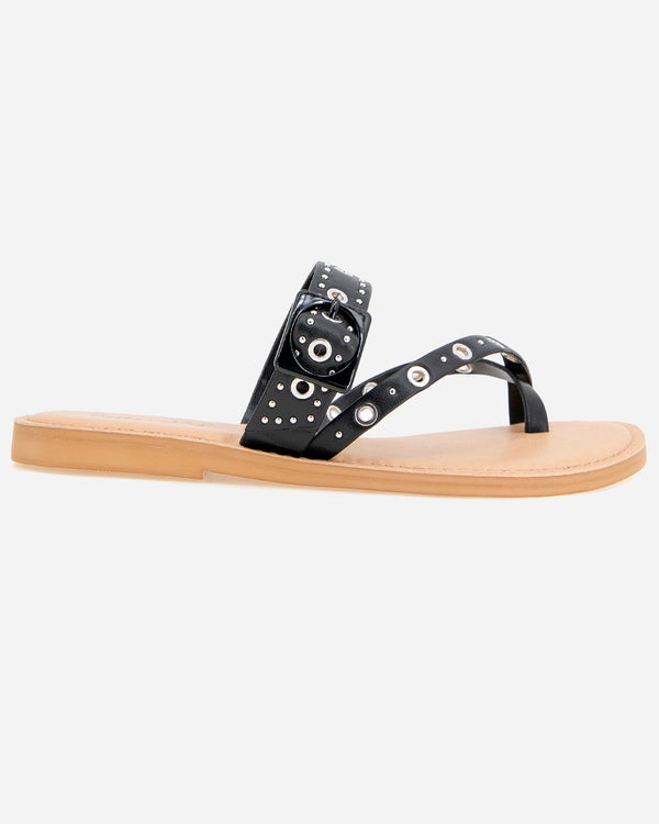 Splendid Sutton Stud Sandal In Black