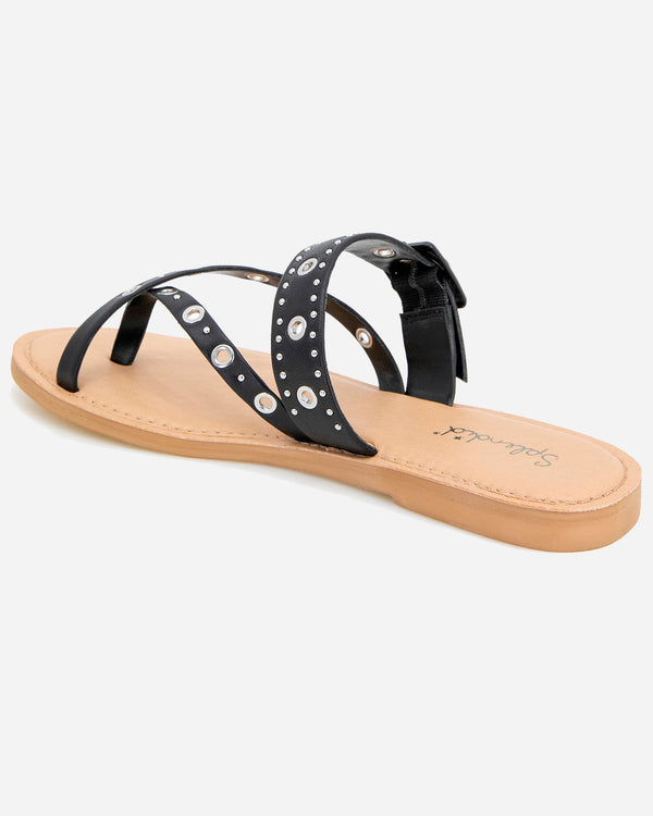 Splendid Sutton Stud Sandal In Black