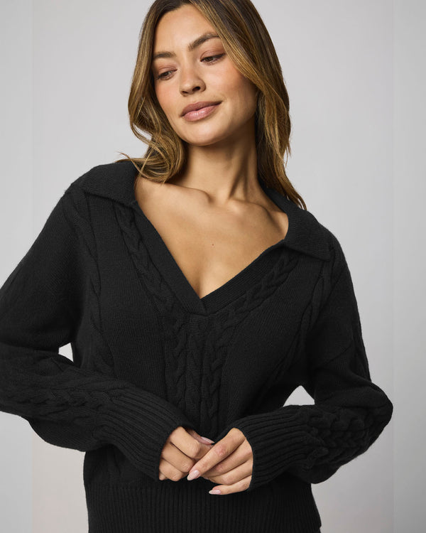 splendid The Jet Set Polo Sweater