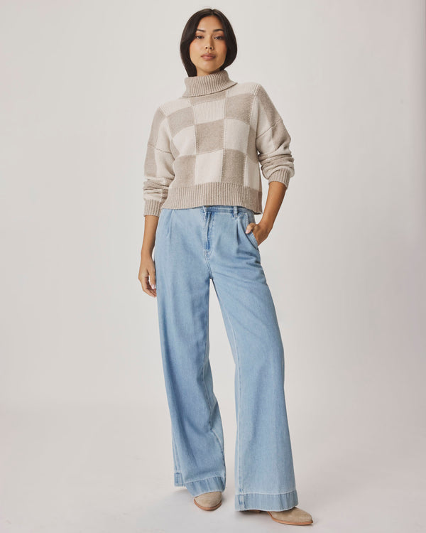 Splendid Thea Checkerblock Sweater