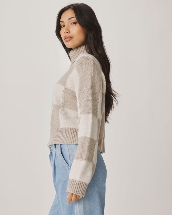 Splendid Thea Checkerblock Sweater