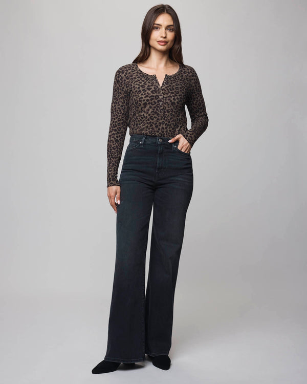 Splendid Thermal Forever Leopard Henley