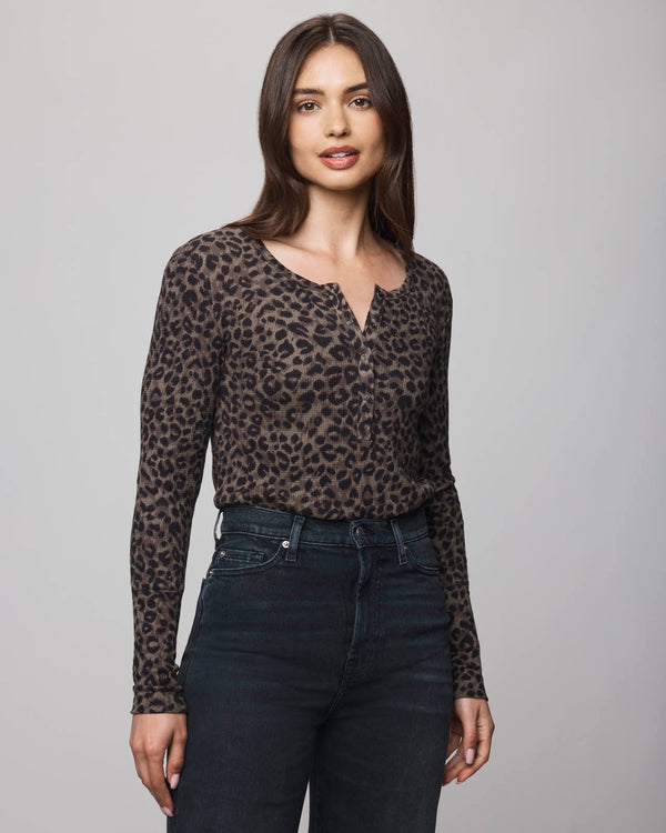 splendid Thermal Forever Leopard Henley
