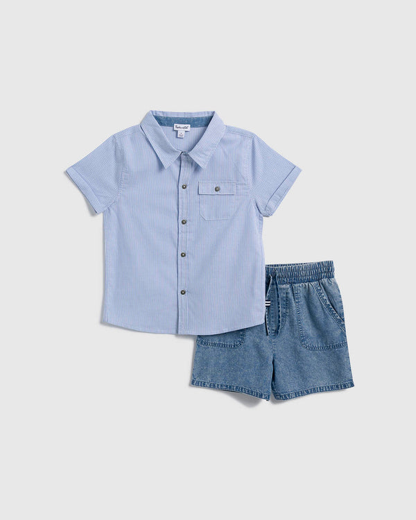 splendid Toddler Boy Beach Shirt Set