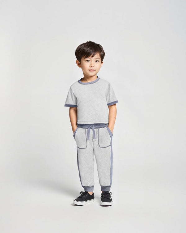 splendid Toddler Boy Cloud Trim Jogger Set