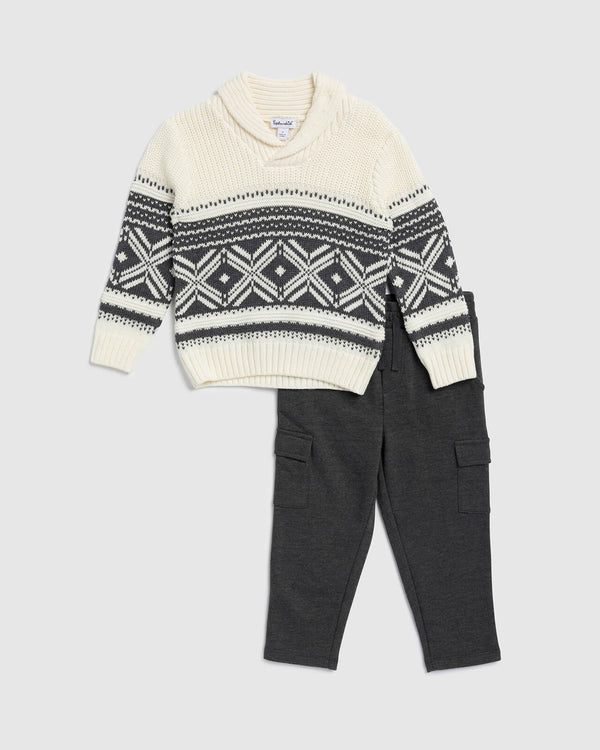 Splendid Toddler Boy Fair Isle Sweater Set