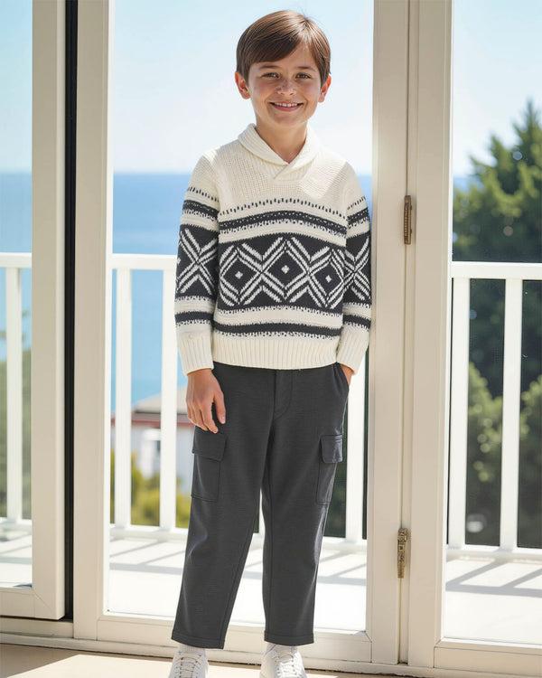 splendid Toddler Boy Fair Isle Sweater Set