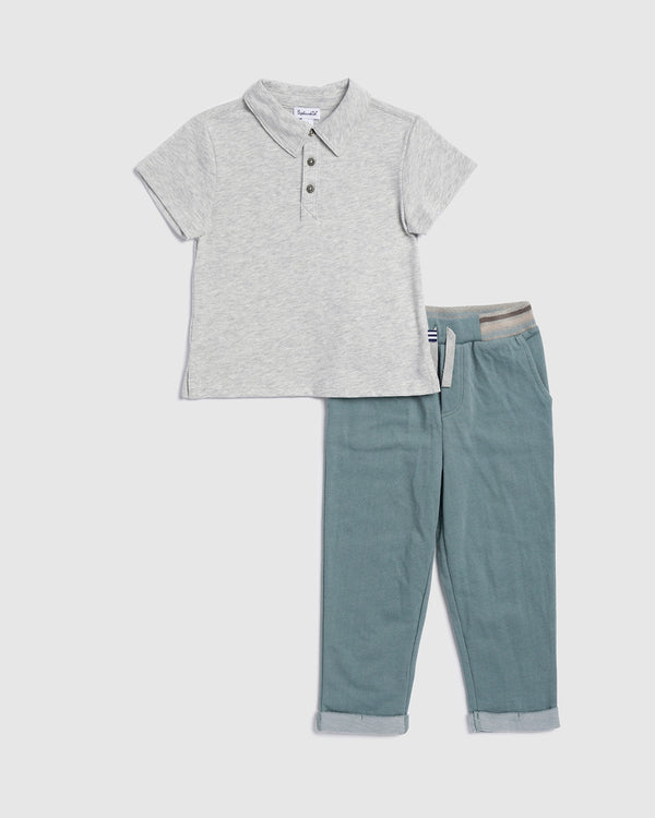 splendid Toddler Boy Polo Pant Set