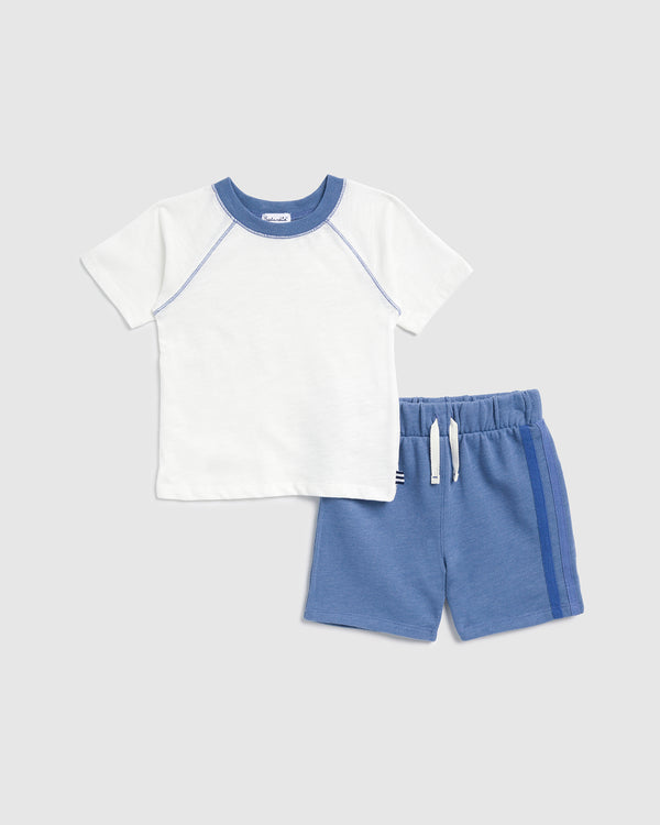 splendid Toddler Boy Sky Jersey Short Sleeve Set