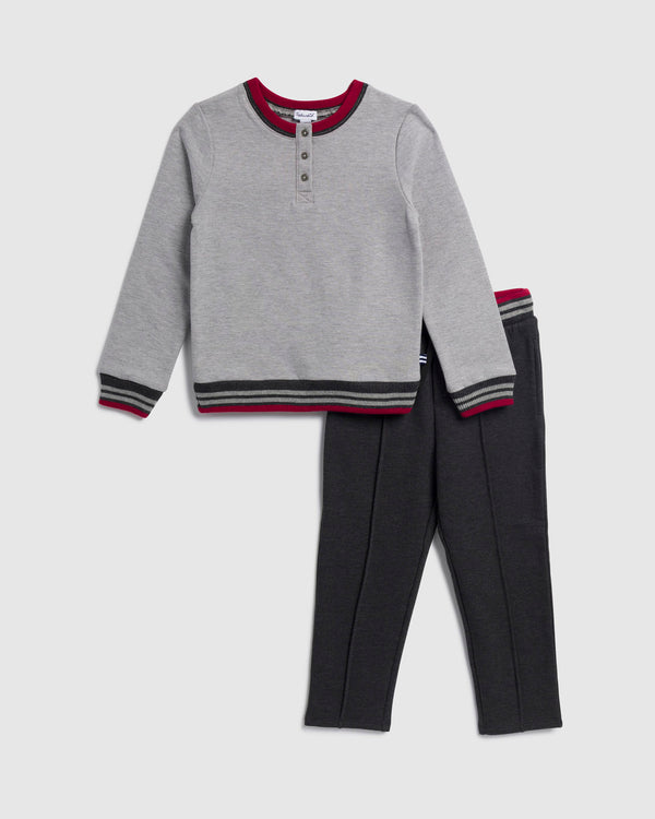 splendid Toddler Boy Sporty Henley Set