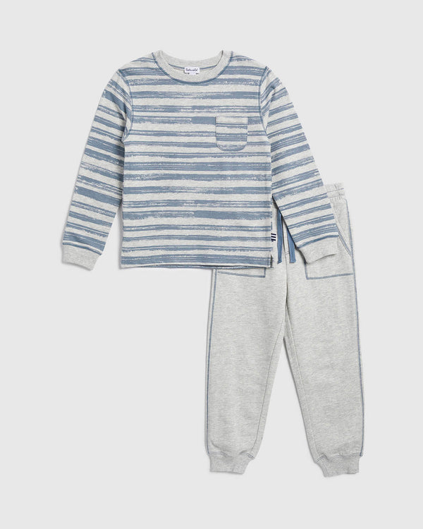 splendid Toddler Boy Stripe Pullover Set