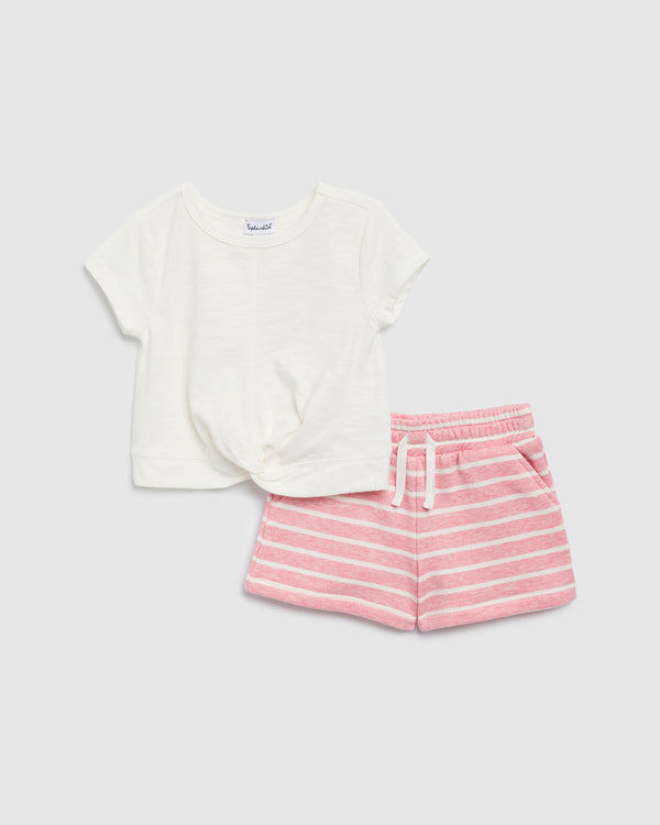 splendid Toddler Girl Broadwalk Stripe Short Set