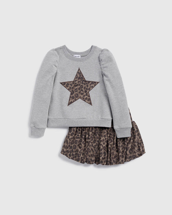 splendid Toddler Girl Cheetah Skirt Set