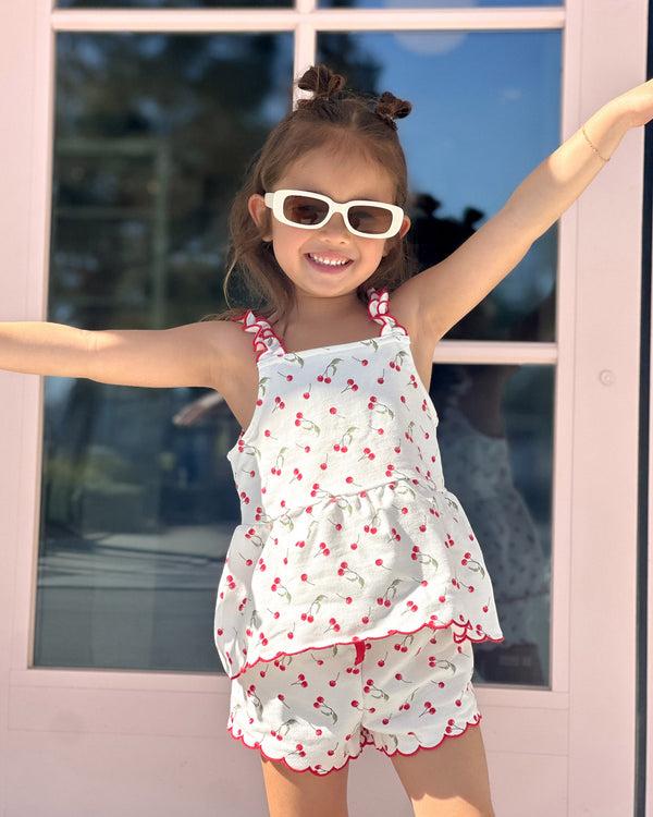 splendid Toddler Girl Cherry Tank Set