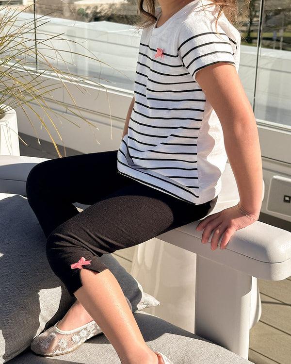 Splendid Toddler Girl Chic Stripe Short Sleeve Set