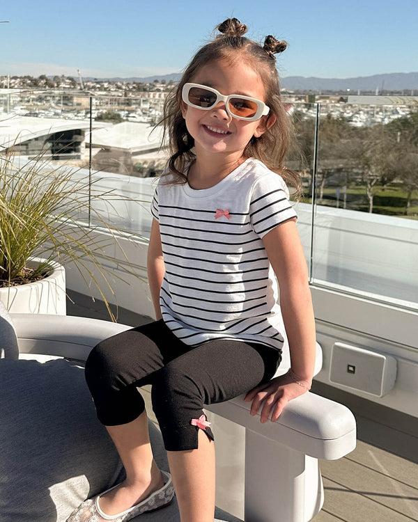 splendid Toddler Girl Chic Stripe Short Sleeve Set