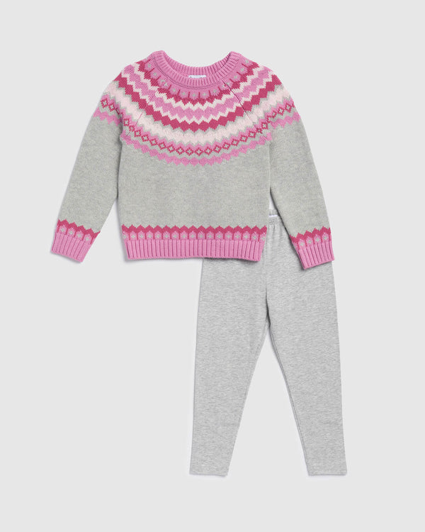 splendid Toddler Girl Fair Isle Fun Sweater Set