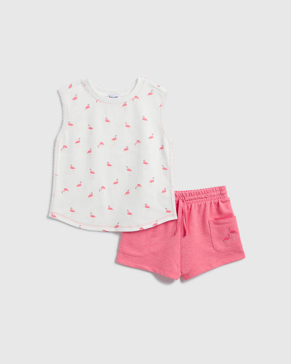 splendid Toddler Girl Flamingo Fun Tank Set