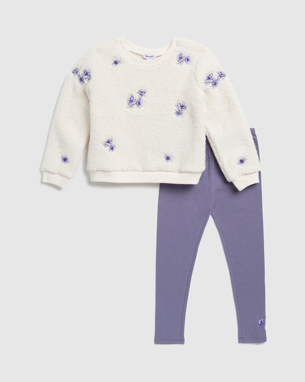 Splendid Toddler Girl Floral Fleece Sweatshirt Set