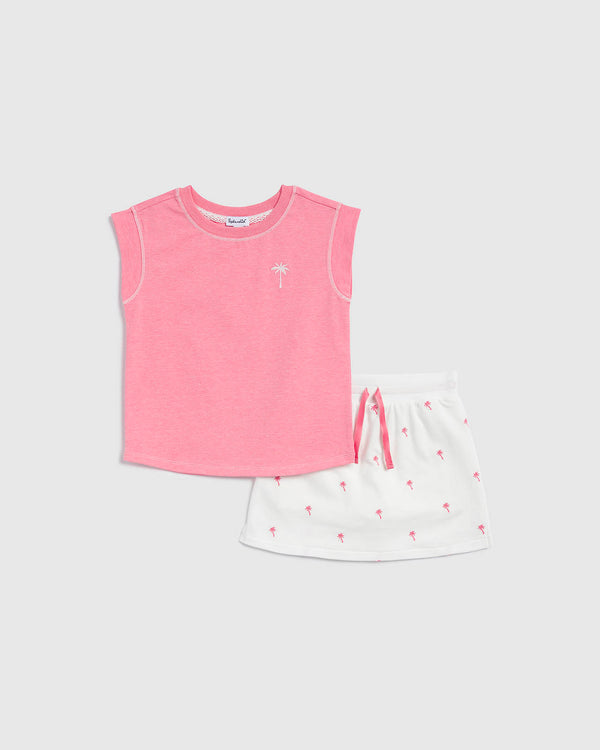 splendid Toddler Girl Palm Tee Set