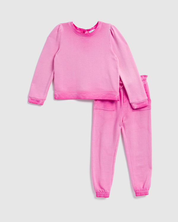 Splendid Toddler Girl Pretty In Pink Jogger Set