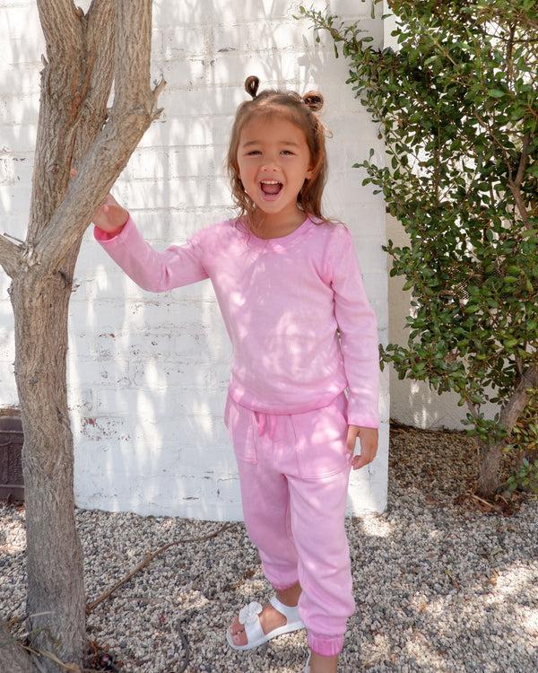 Splendid Toddler Girl Pretty In Pink Jogger Set
