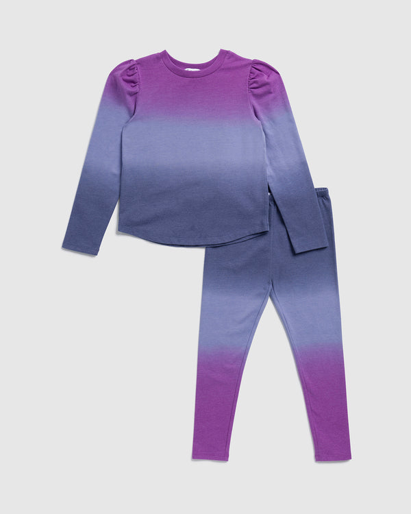 splendid Toddler Girl Purple Long Sleeve Ombre Set