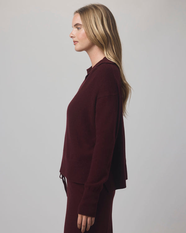 Splendid Tori Cashmere Polo Sweater