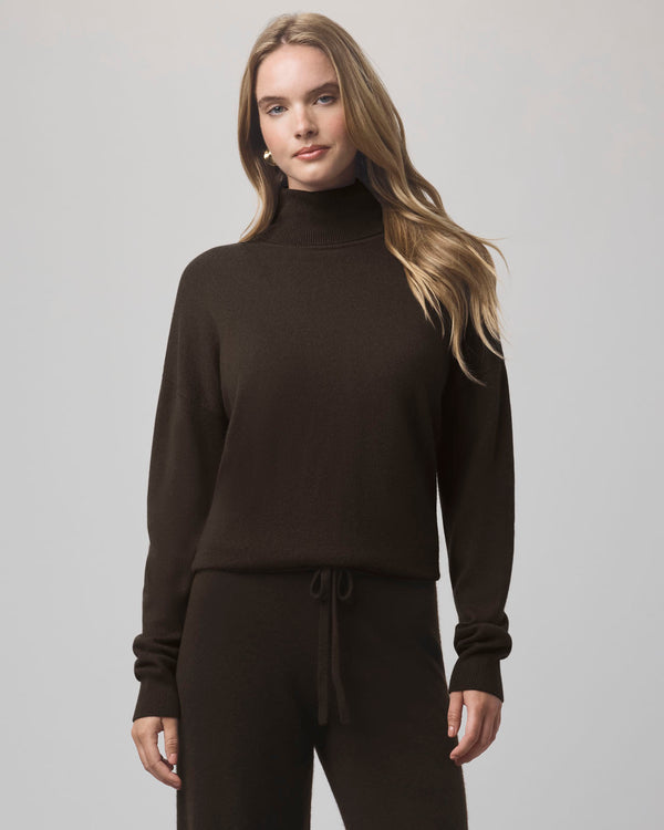 splendid Tori Cashmere Turtleneck Sweater