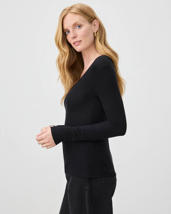 Splendid Valley Rib V-Neck