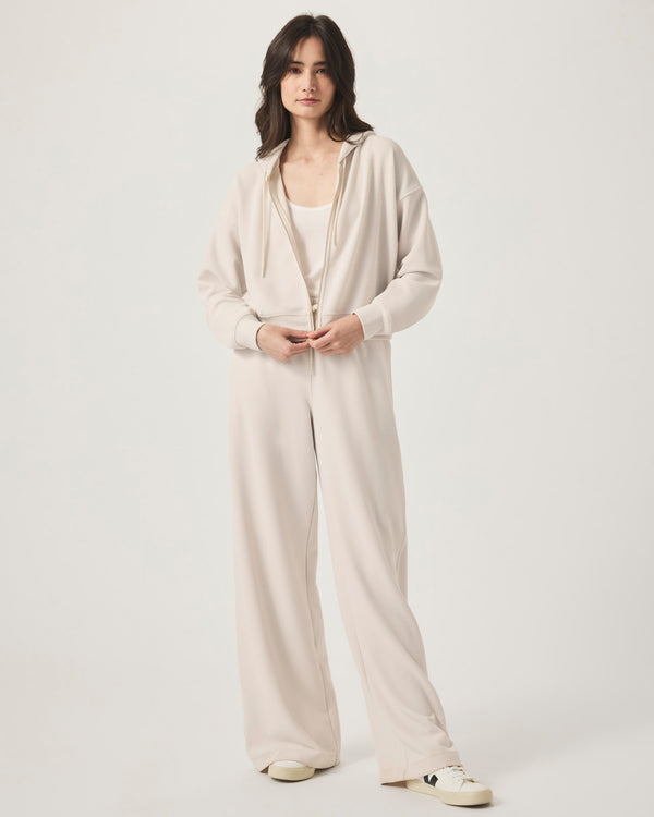 Splendid Waffle Scuba Zip-Up Pullover